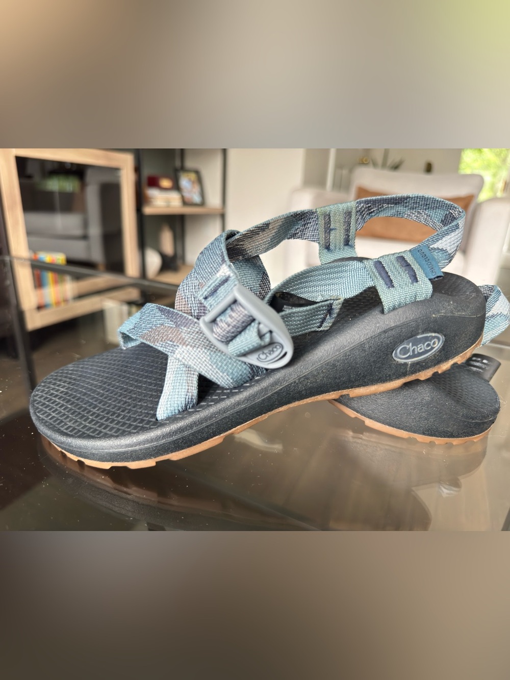 Chaco Kids Blue and Gray Strapped Sandals